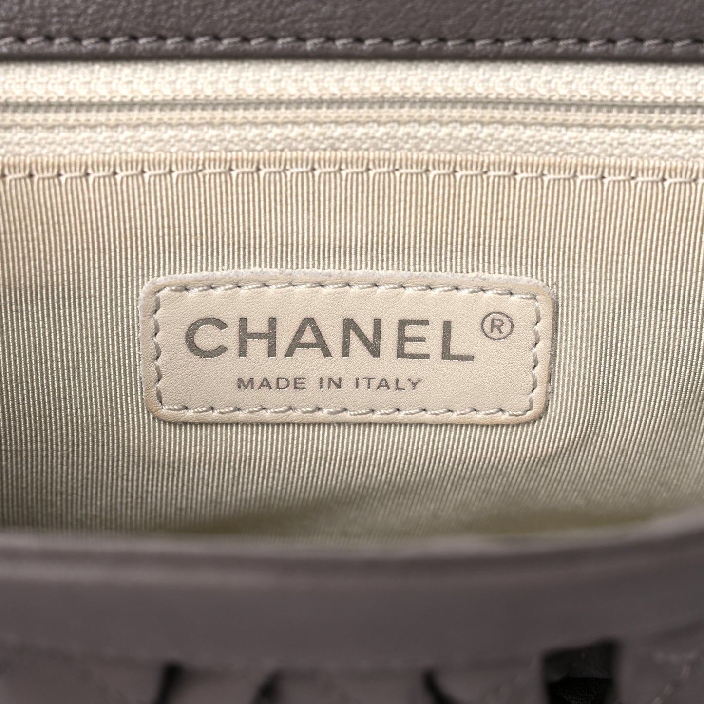 Washed Lambskin Quilted Mini Chain Around Flap Taupe