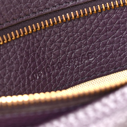 Tom Ford Pebbled Calfskin Small Alix Padlock Zip Hobo Bag Wine 8 of 12