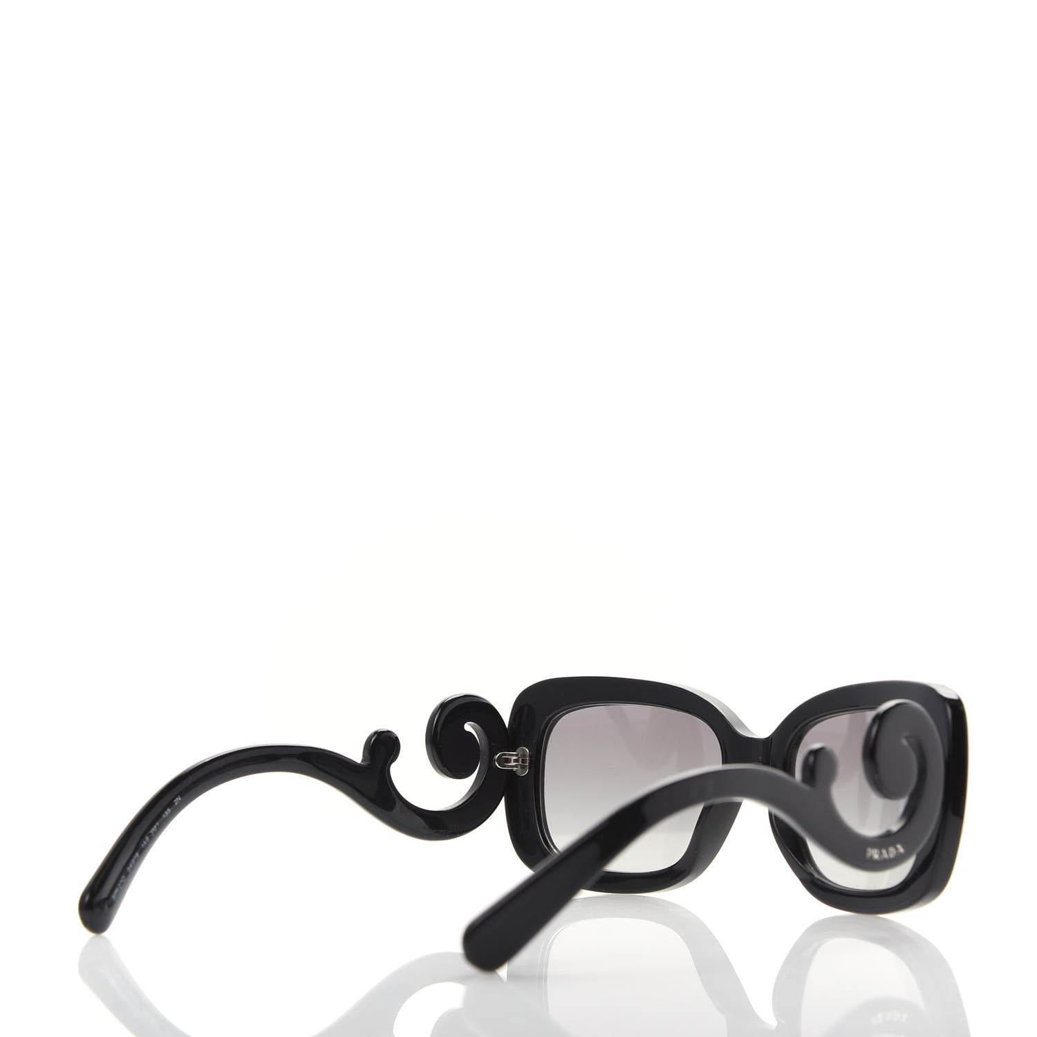 Prada Acetate Baroque Sunglasses SPR 27O Black 4 of 8