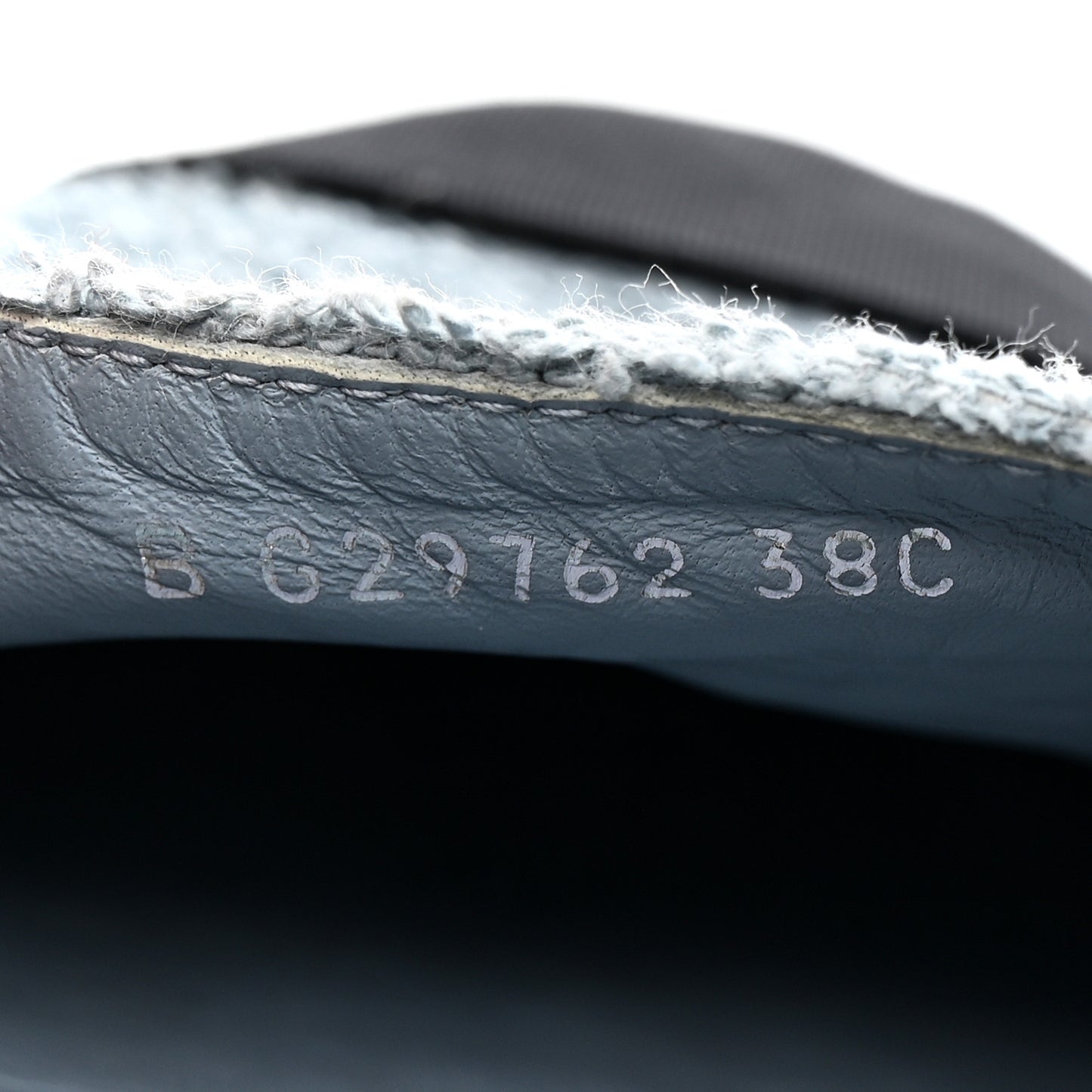 Fabric Grosgrain CC Espadrilles 38 Blue Light Gray Black