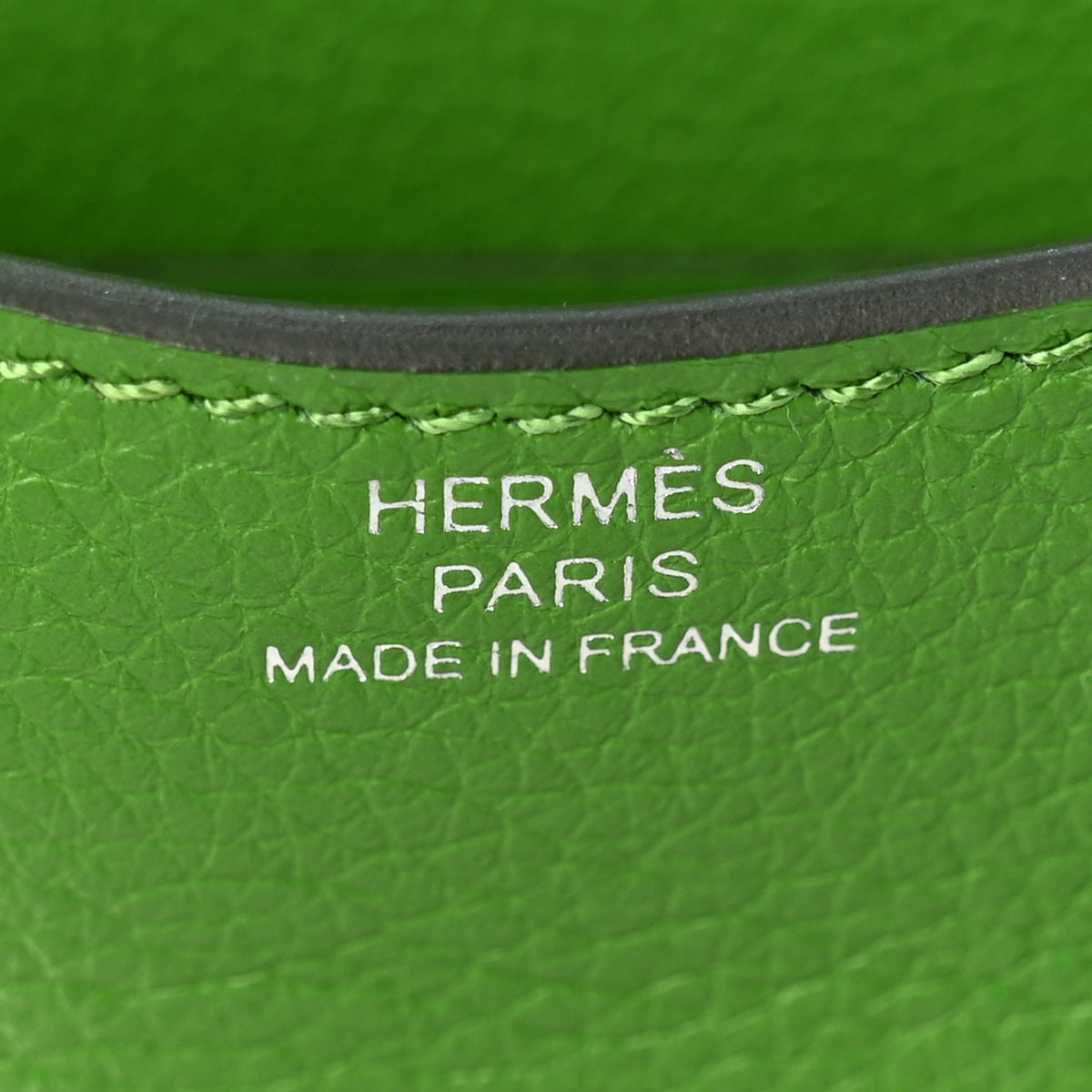 Hermes Evercolor Bi-Color Constance Slim Wallet Vert Yucca Mauve Pale 7 of 11
