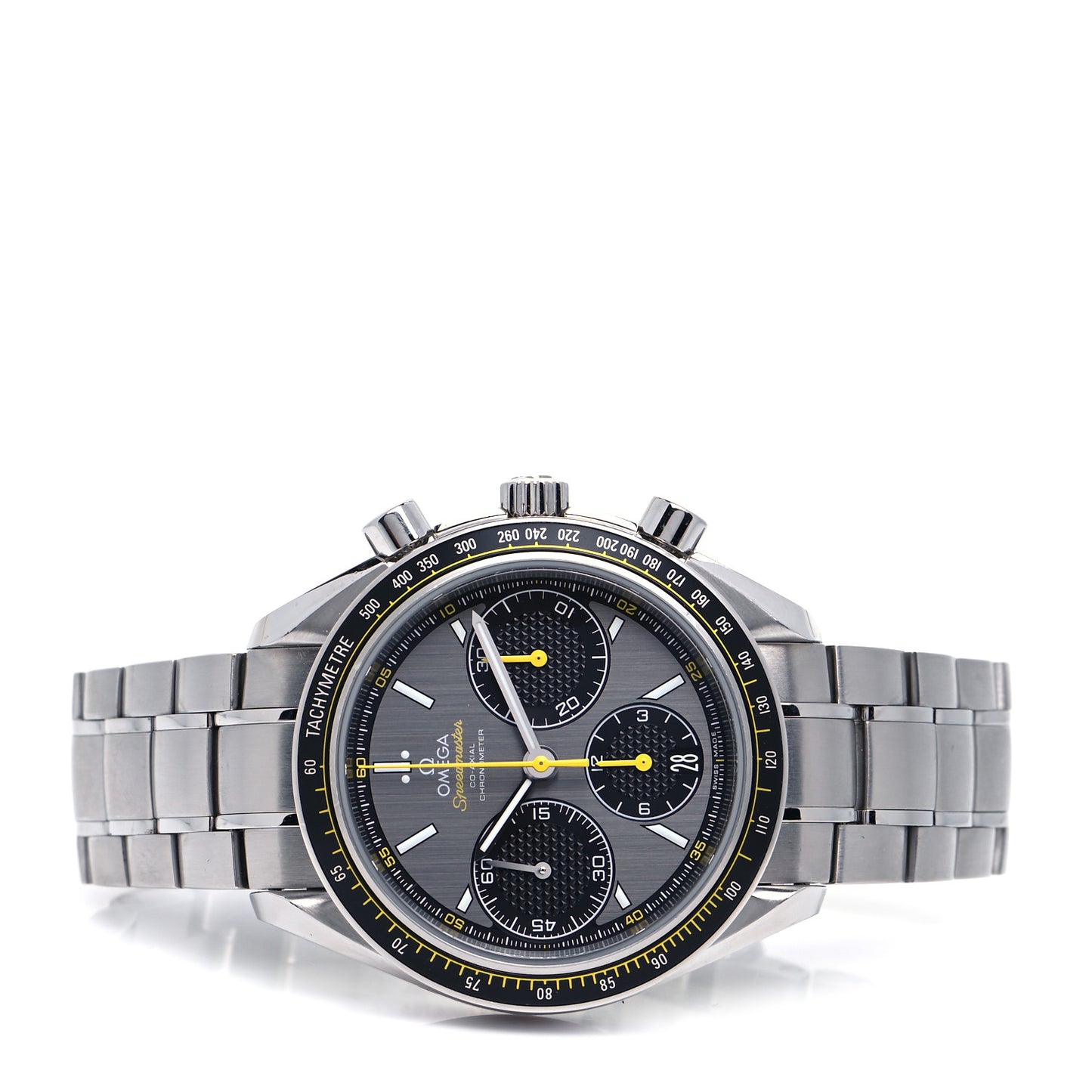 Stainless Steel 40mm Speedmaster Racing Co-Axial Chronograph Automatic Watch Grey 326.30.40.50.06.001