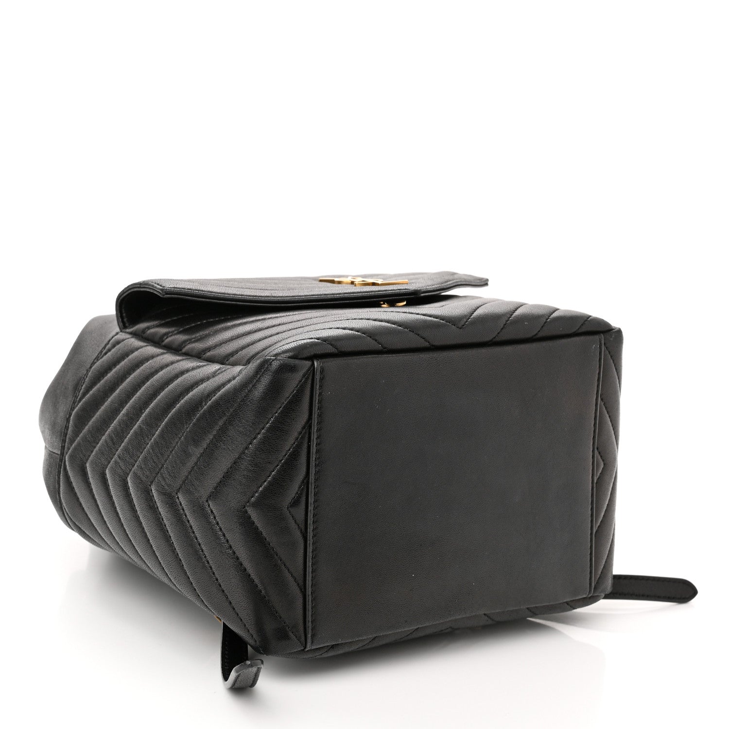 Saint Laurent Lambskin Matelasse Monogram Joe Backpack Black 4 of 10