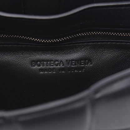 Bottega Veneta Lambskin Maxi Intreccio Padded Chain Cassette Crossbody Bag Black 6 of 10