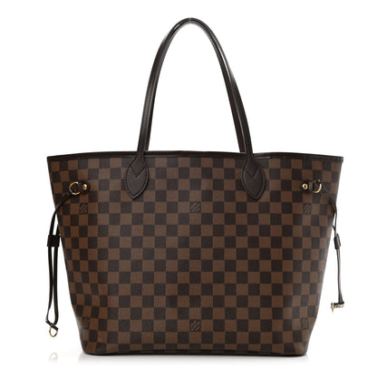 Louis Vuitton Damier Ebene Neo Neverfull MM Rose Ballerine 1 of 8