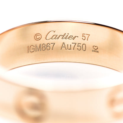 Cartier 18K Yellow Gold 5.5mm LOVE Ring 57 8 3 of 4
