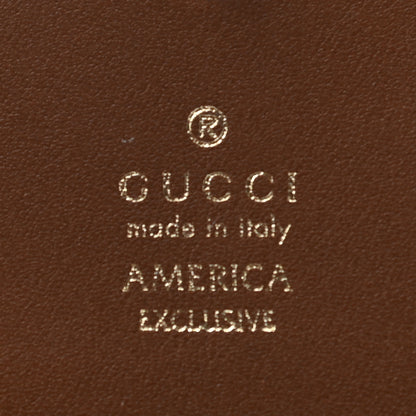 Gucci GG Supreme Monogram Rose Embroidered Print Card Case 6 of 7