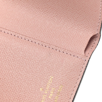Louis Vuitton Damier Ebene Victorine Wallet Rose Ballerine 7 of 7