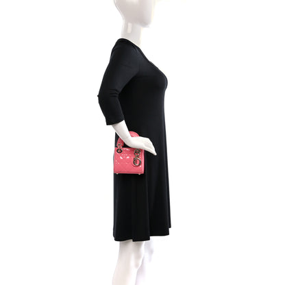 Christian Dior Patent Cannage Micro Lady Dior Peony Pink 2 of 10