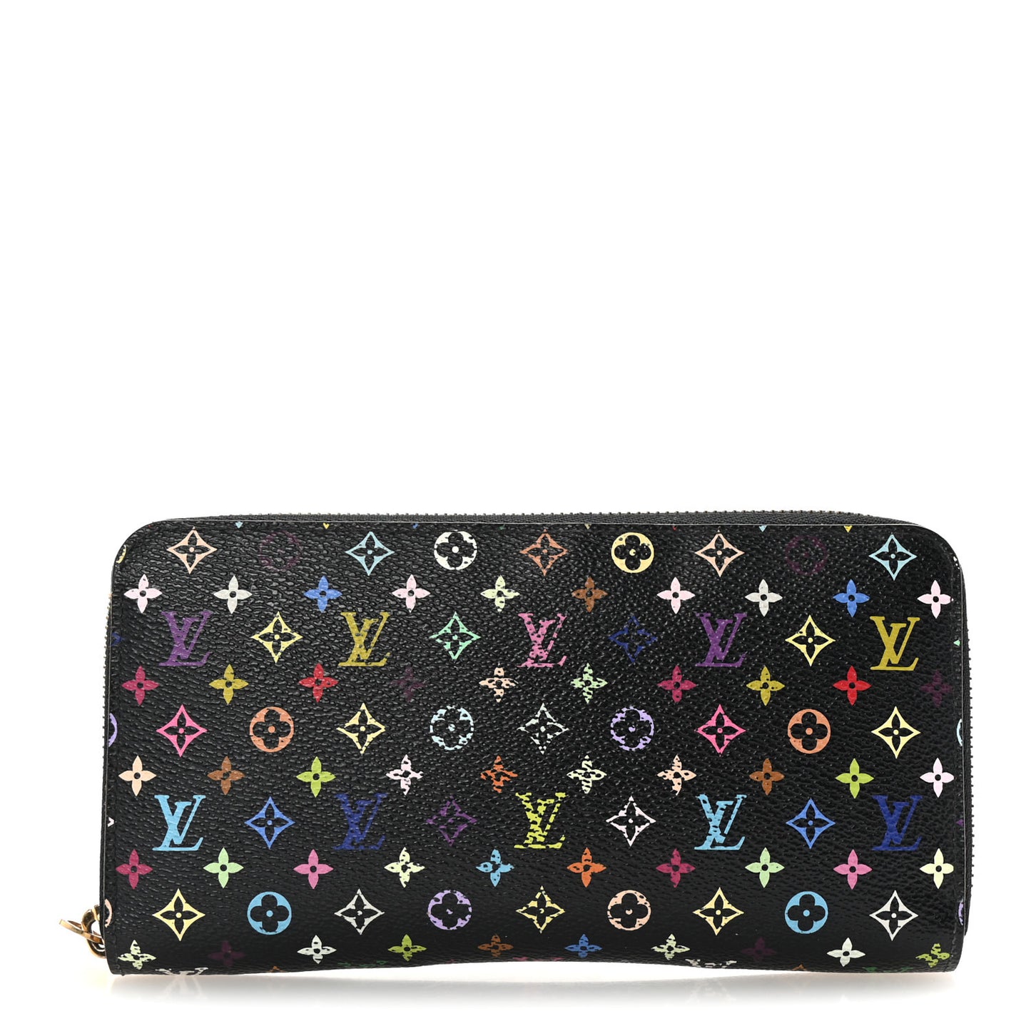 Monogram Multicolor Zippy Wallet Black Violet