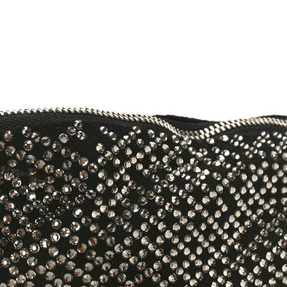 Jimmy Choo Suede Crystal Callie Tassel Shoulder Bag Silver 9 of 10