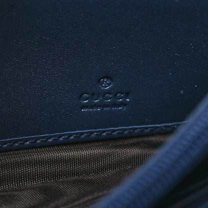 Gucci Denim Matelasse Pearly GG Marmont Continental Wallet Blue 6 of 9
