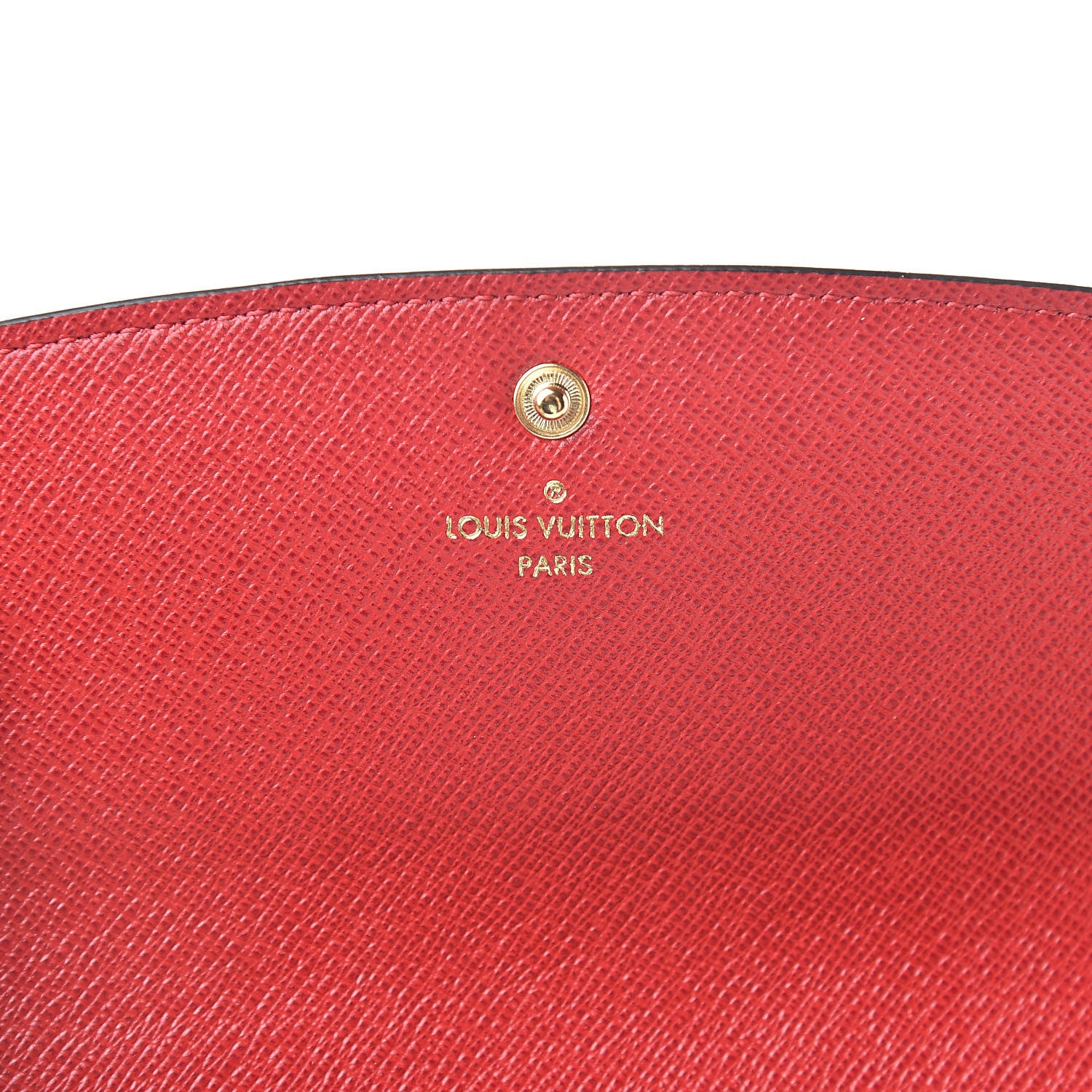Louis Vuitton Damier Ebene Emilie Wallet Red 6 of 8