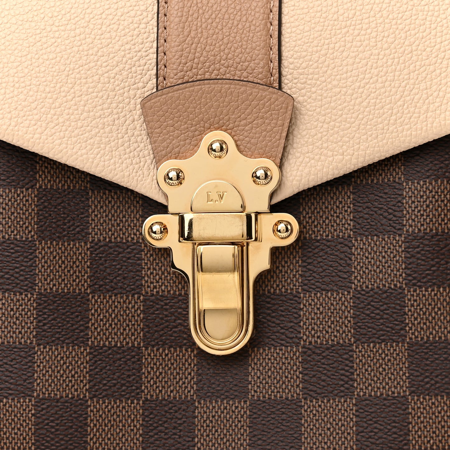 Damier Ebene Clapton Backpack Creme