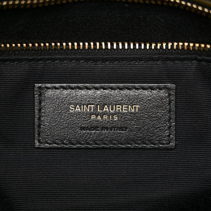 Saint Laurent Lambskin Quilted Medium Loulou Puffer Monogram Chain Satchel Seaweed 6 of 11