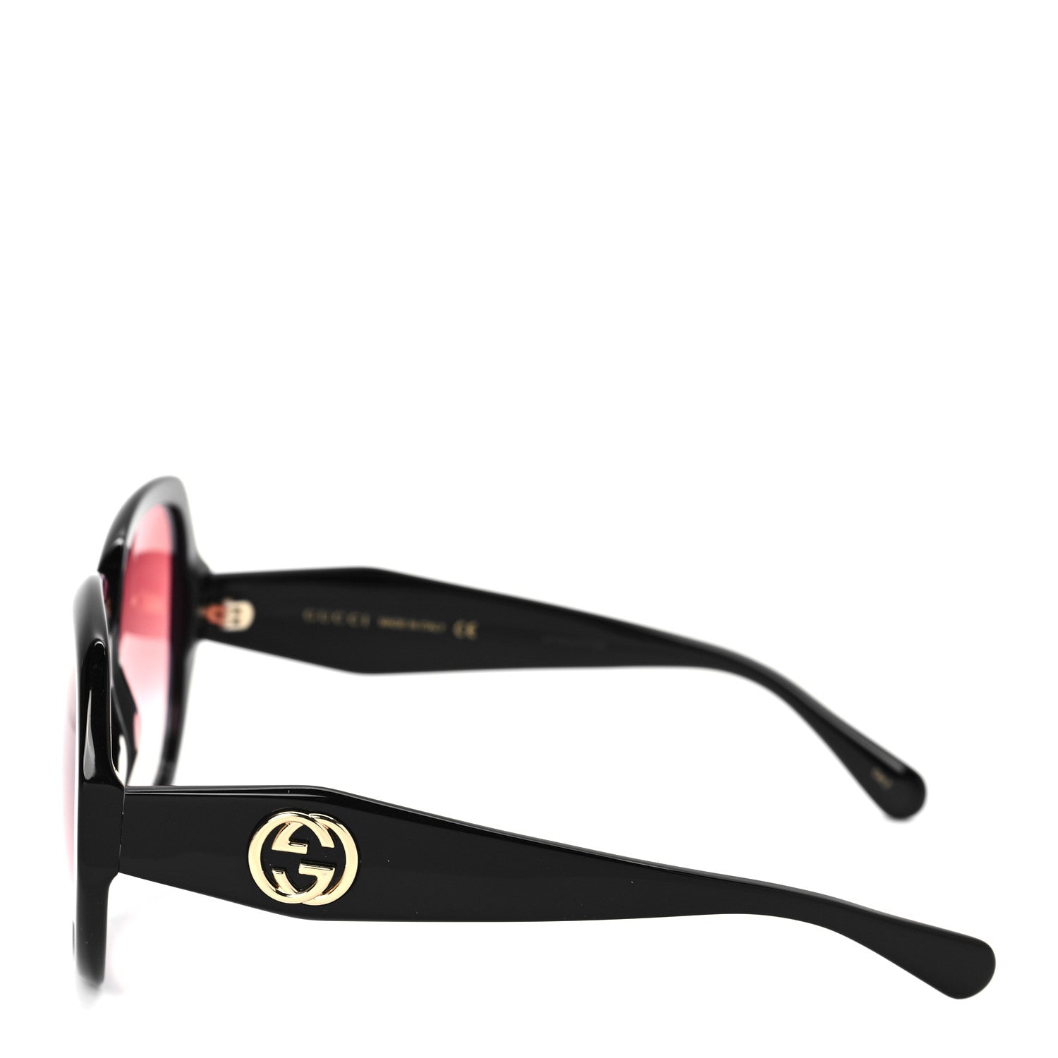 Gucci Acetate Round Frame Sunglasses GG0796S Black 4 of 8