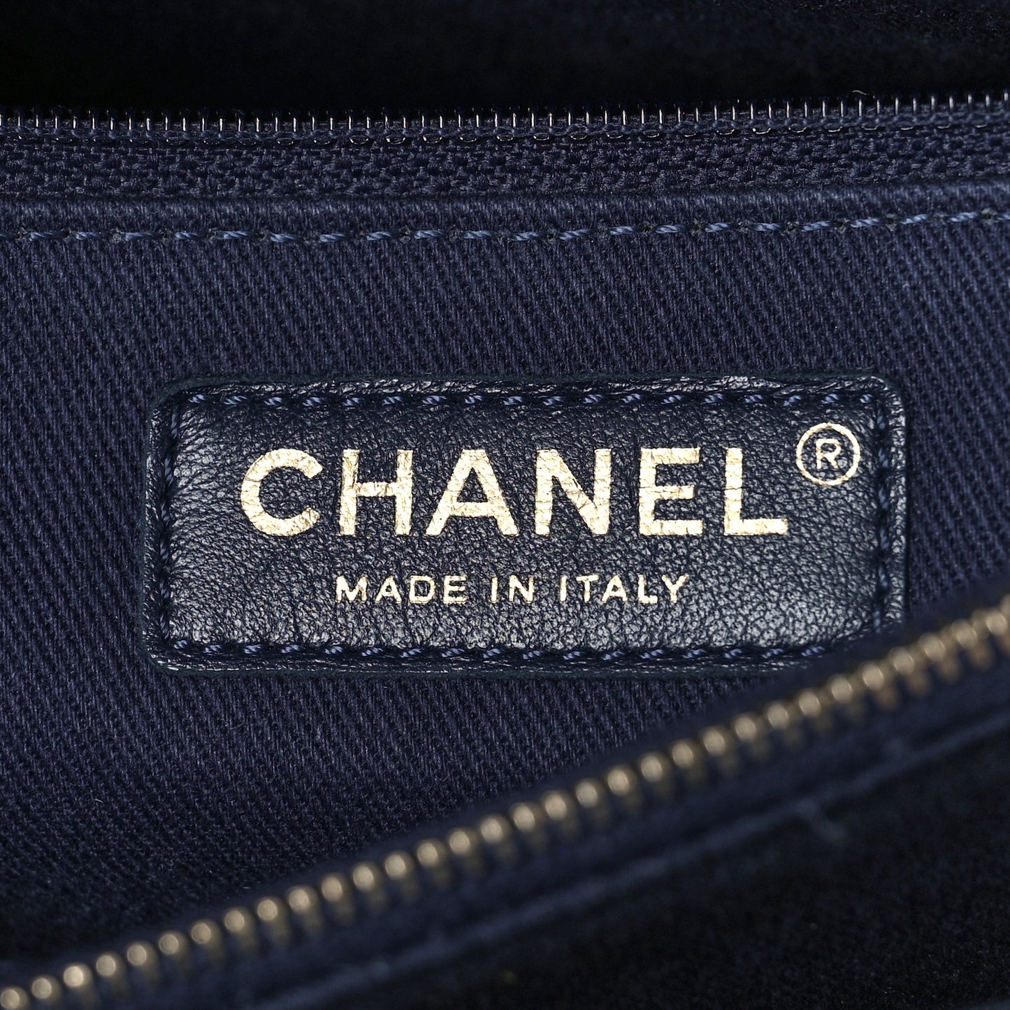 Aged Calfskin Chevron Quilted Small Coco Handle Flap Navy