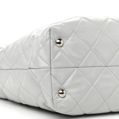 Chanel Vinyl Quilted Large In The Business Tote Light Grey 4 of 14