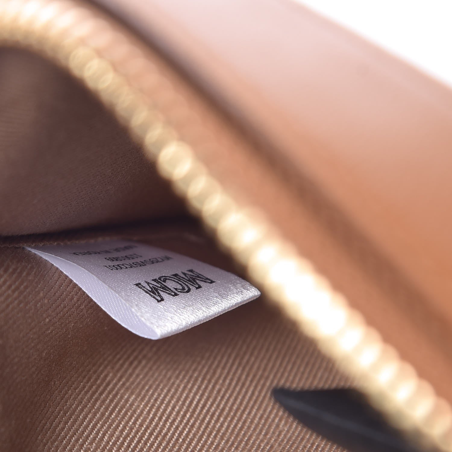 MCM Visetos Camera Crossbody Bag Cognac 7 of 7