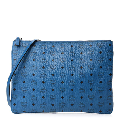MCM Visetos Medium Crossbody Pouch Blue 1 of 11