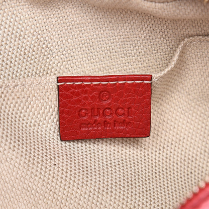 Gucci Pebbled Calfskin Small Soho Disco Bag Tabasco Red 6 of 7