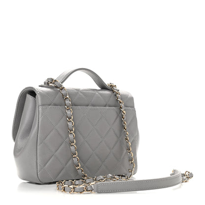 Chanel Caviar Quilted Medium Business Affinity Flap Grey 2 of 8