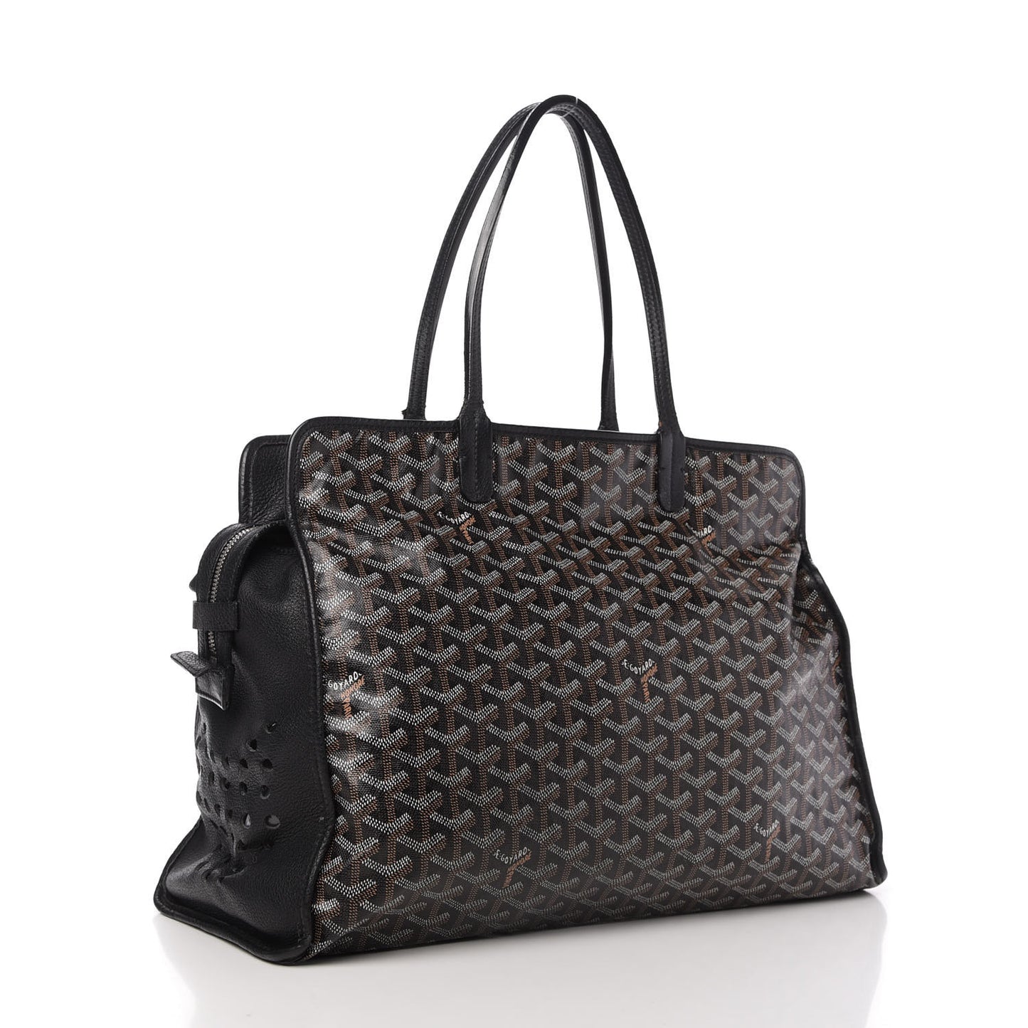 Goyardine Sac Hardy Pet Carrier PM Black