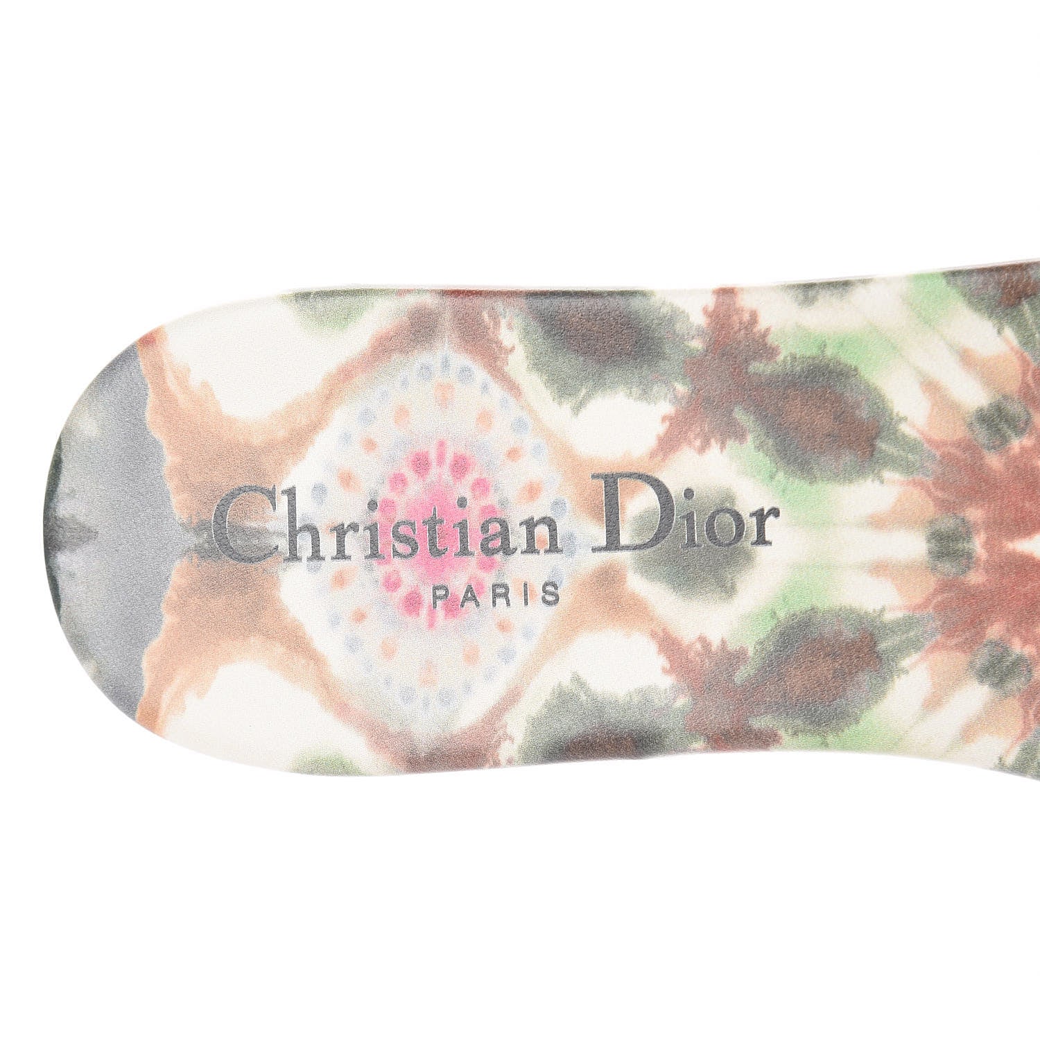 Christian Dior Canvas KaleiDioroscopic Embroidered Dway Flat Slide Sandals 37.5 Deep Amaranth 8 of 10