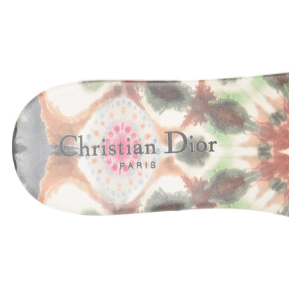 Christian Dior Canvas KaleiDioroscopic Embroidered Dway Flat Slide Sandals 37.5 Deep Amaranth 8 of 10