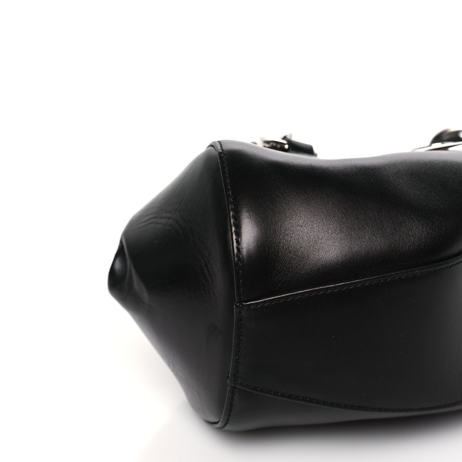 Christian Dior Calfskin Diva Logo Plate Bag Black 8 of 9