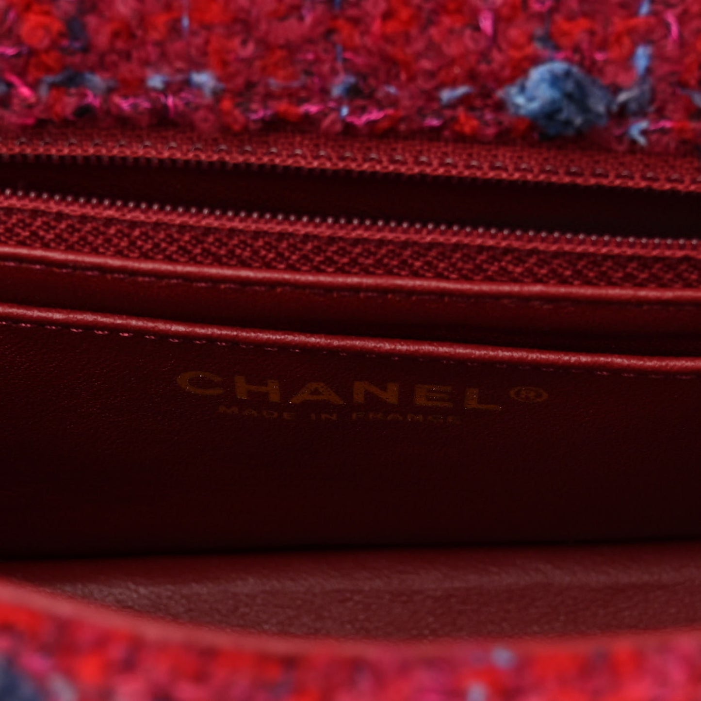 Tweed Quilted 2.55 Reissue Mini Flap Red Multicolor