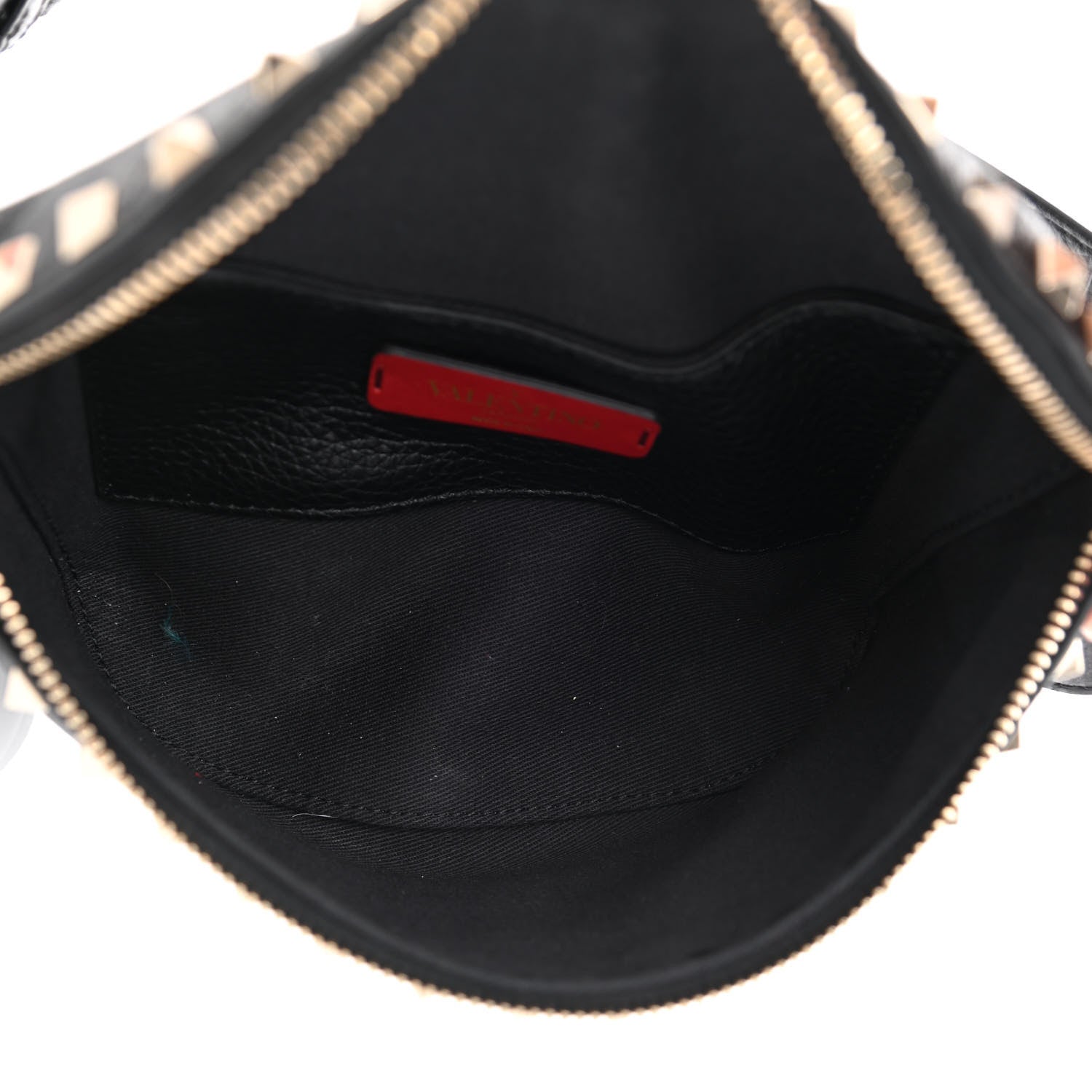 Valentino Garavani Grainy Calfskin Rockstud Belt Bag Black 5 of 7