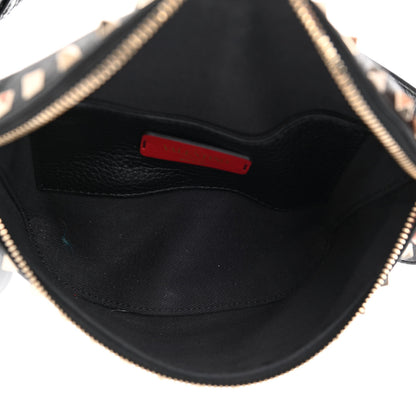 Valentino Garavani Grainy Calfskin Rockstud Belt Bag Black 5 of 7