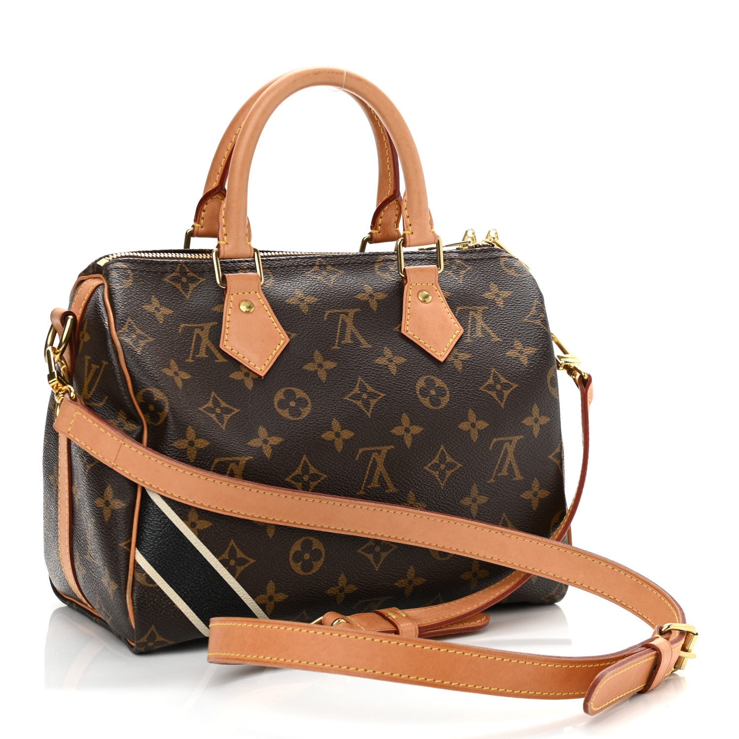 Louis Vuitton Monogram My LV Heritage Speedy Bandouliere 25 Black Ivory 4 of 13