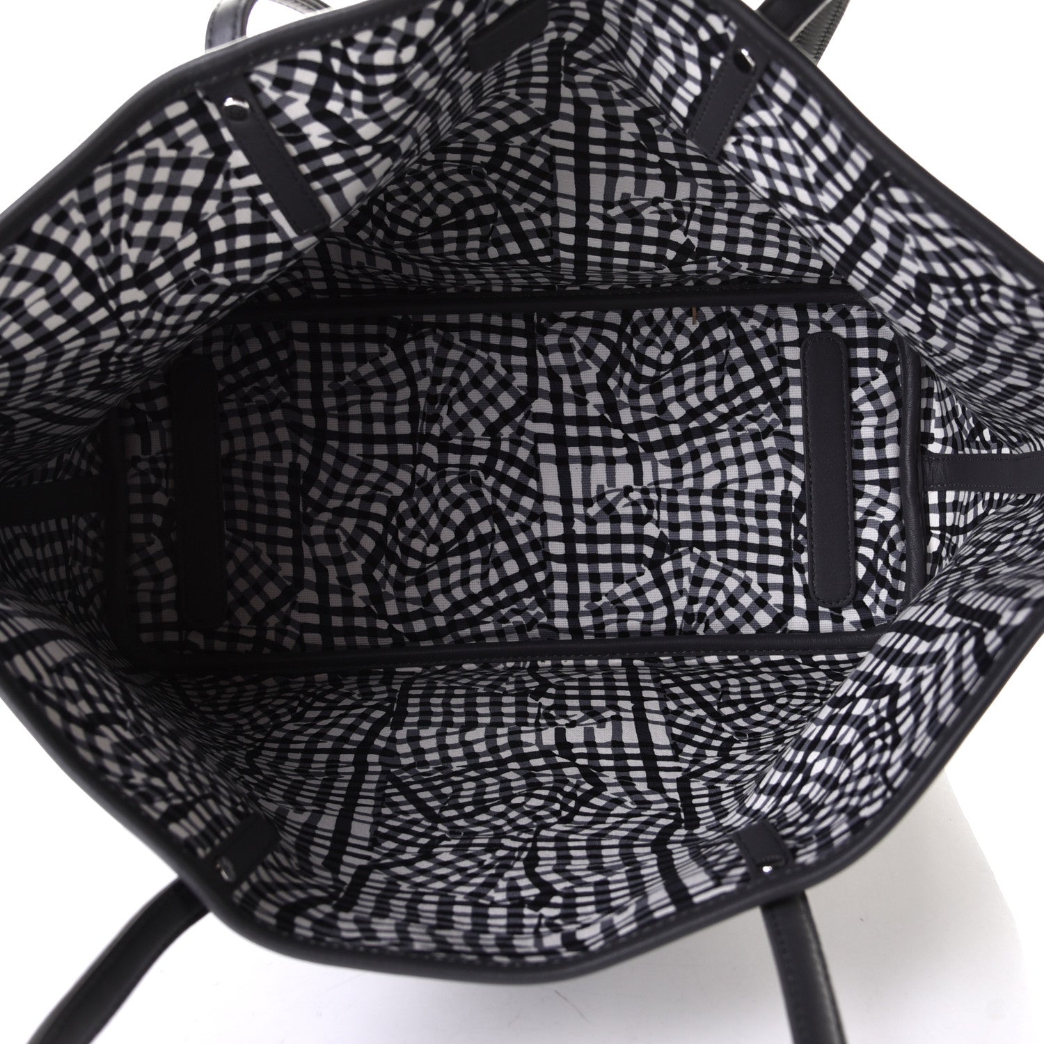 MCM Visetos Medium Project Reversible Shopper Tote Phantom Grey 4 of 4