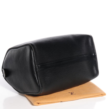 Louis Vuitton Epi Speedy 25 Black 4 of 8