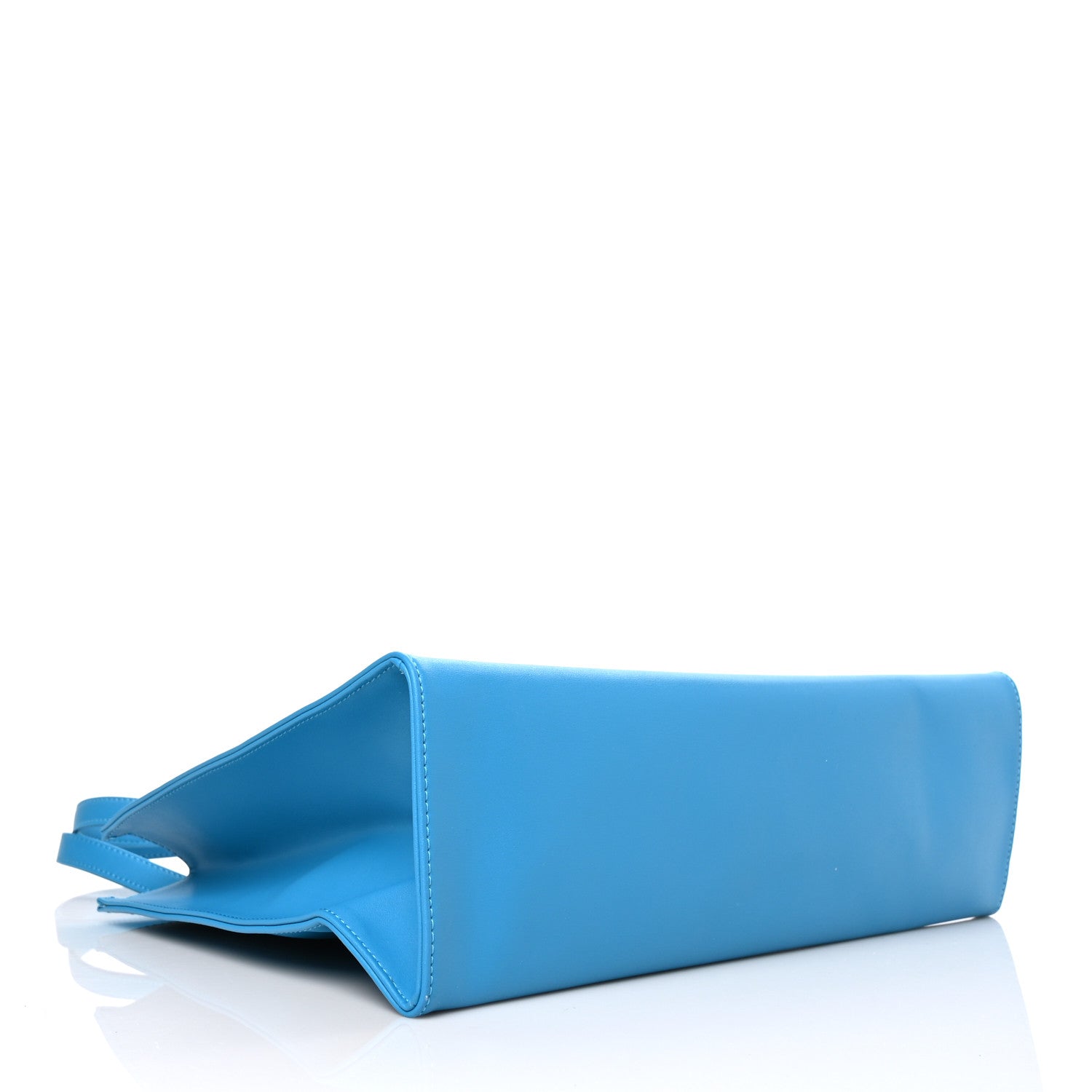 Telfar Vegan Leather Medium Shopping Bag Cyan 4 of 7