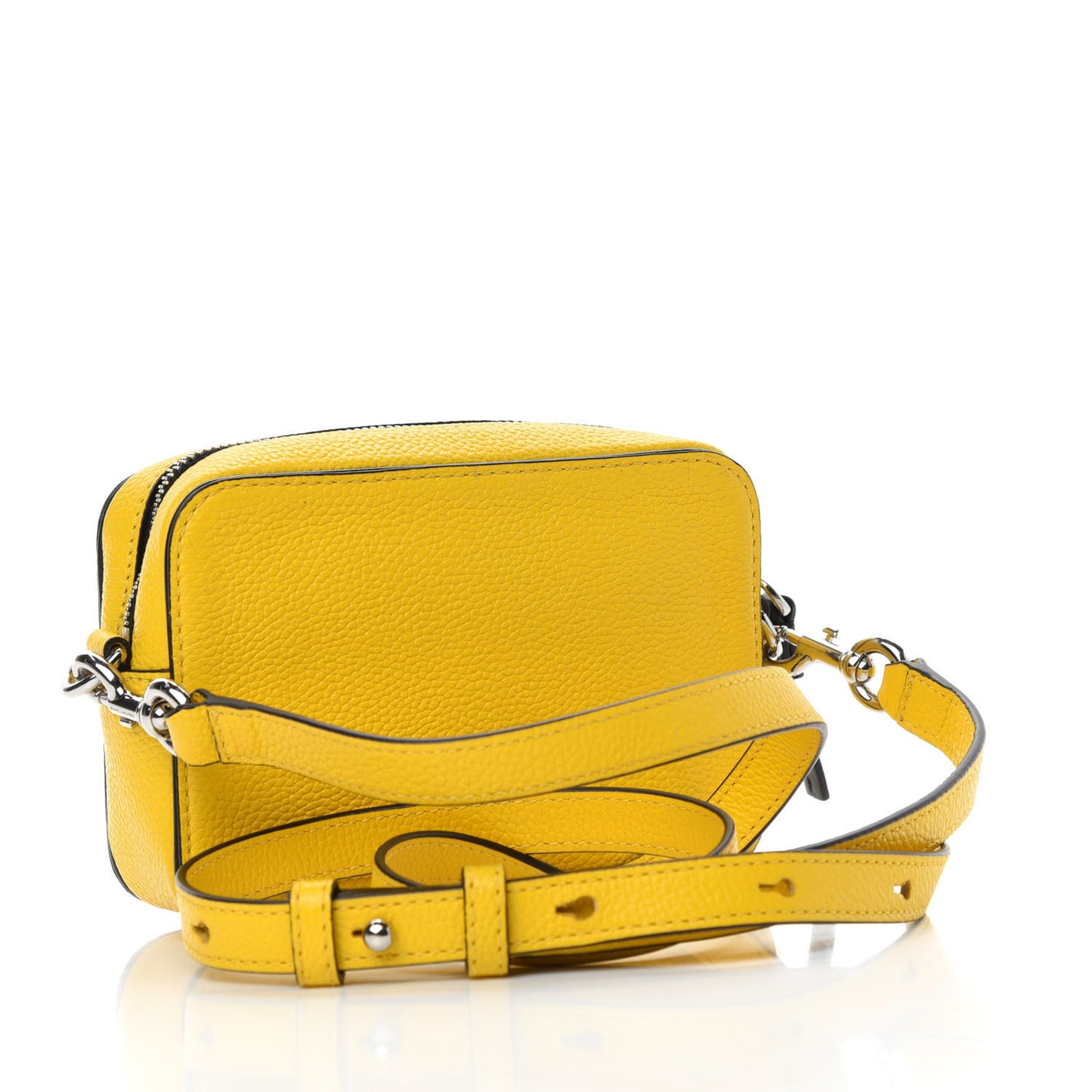 Calfskin Box Camera Bag Yellow