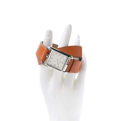Hermes Stainless Steel Swift 29mm Cape Cod Double Tour Quartz Watch Orange 2 of 6