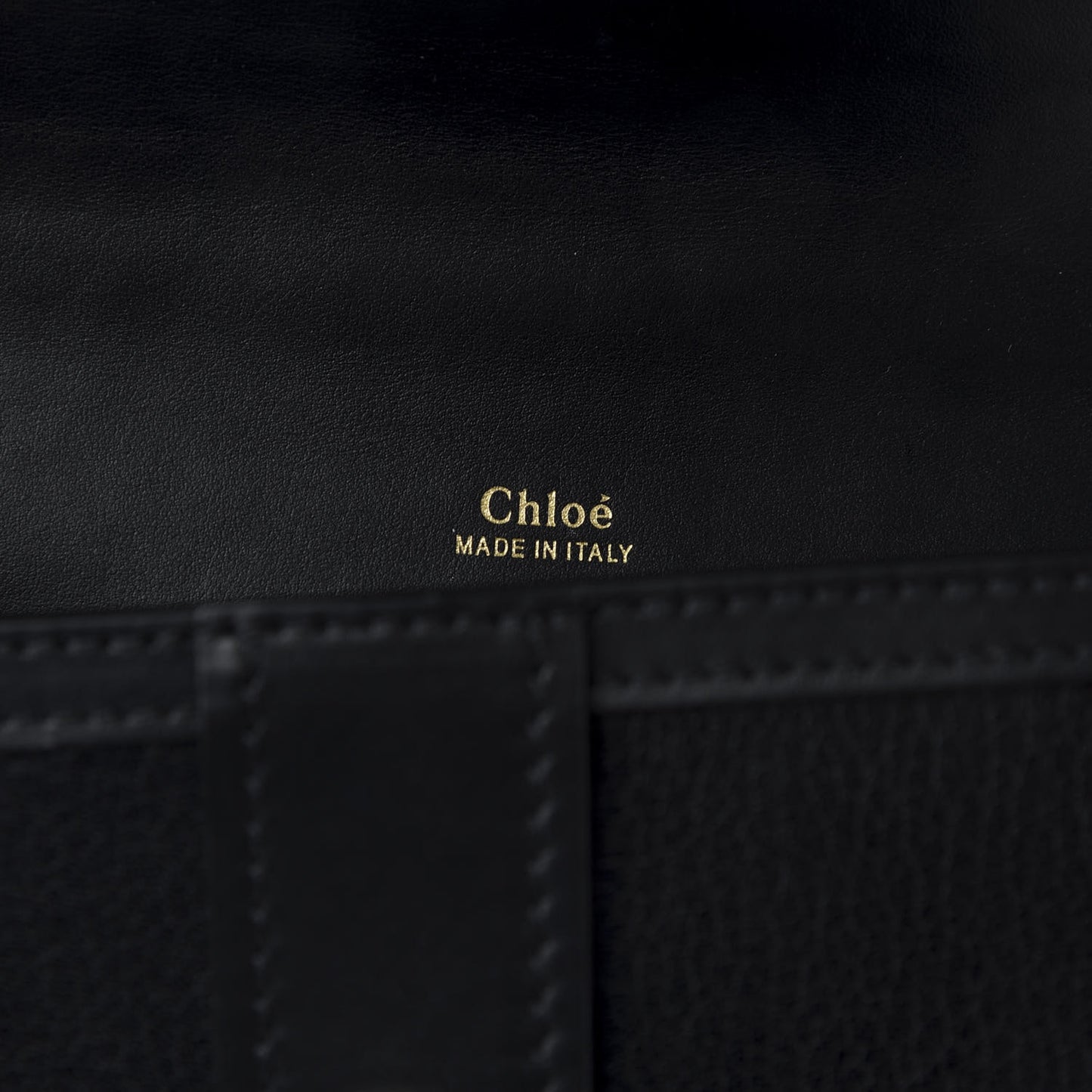 Shiny Goatskin Calfskin Mini Aby Chain Shoulder Bag Black