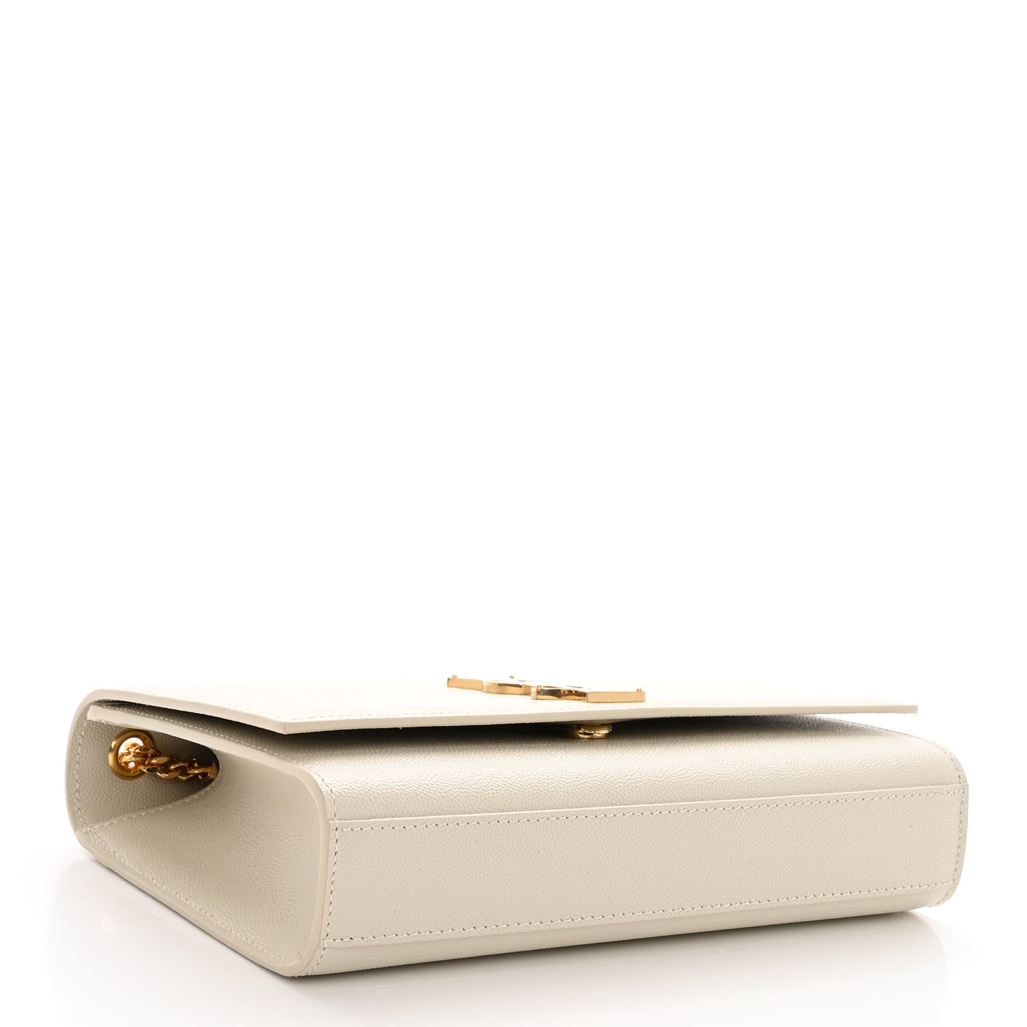 Saint Laurent Grain De Poudre Medium Classic Monogram Kate Satchel Crema Soft 4 of 9