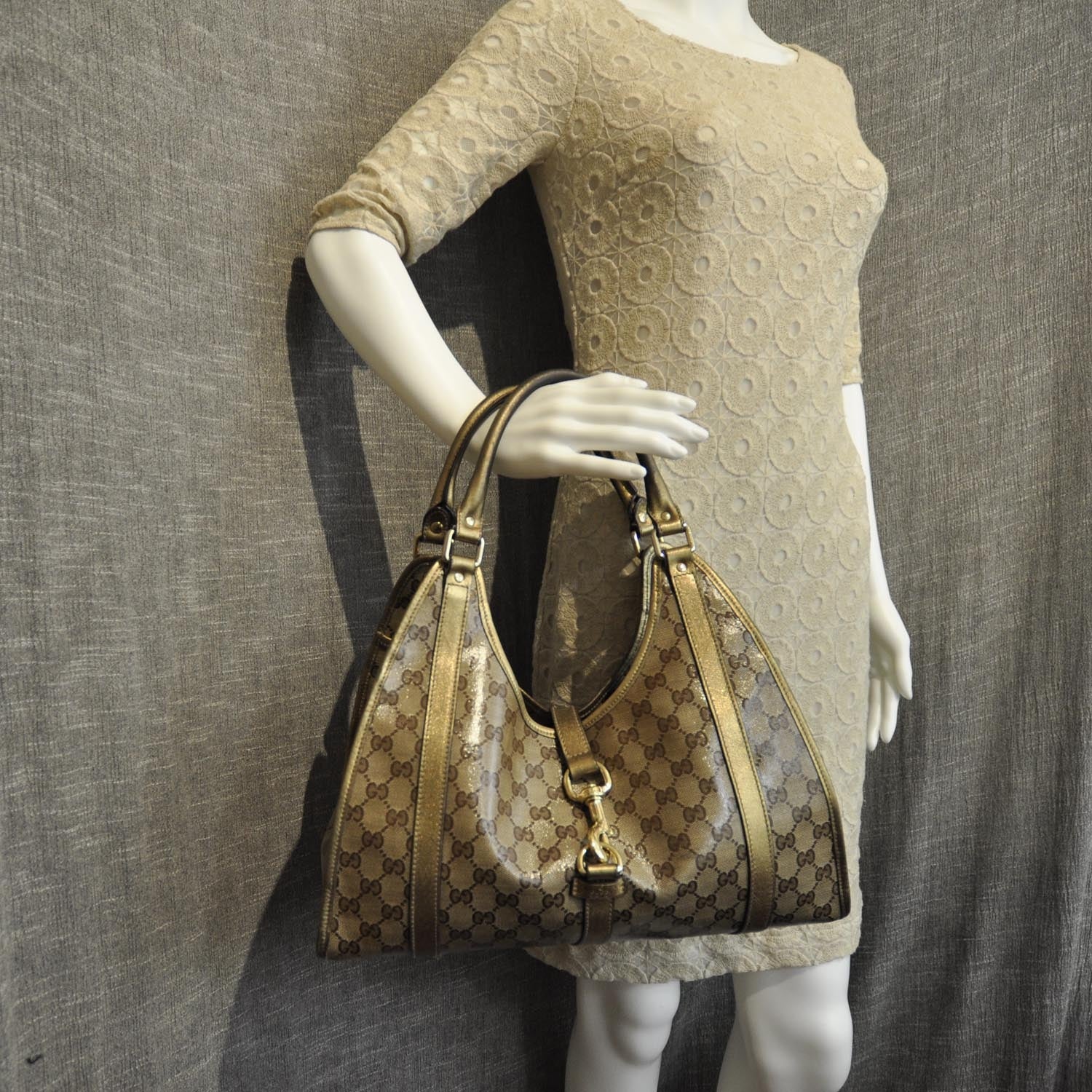 Gucci Crystal Monogram Medium Joy Shoulder Bag 2 of 10