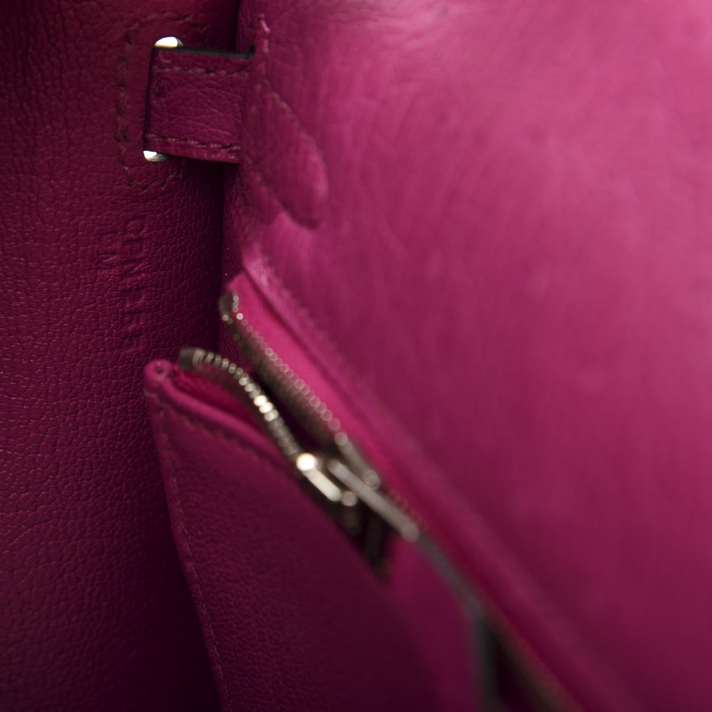 Ostrich Kelly Sellier 25 Rose Pourpre