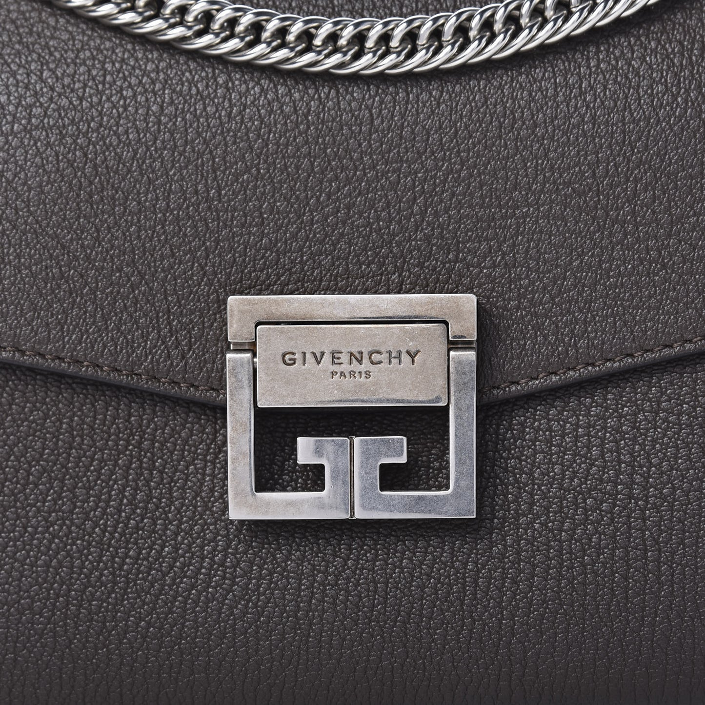 Goatskin Small GV3 Shoulder Bag Heather Grey