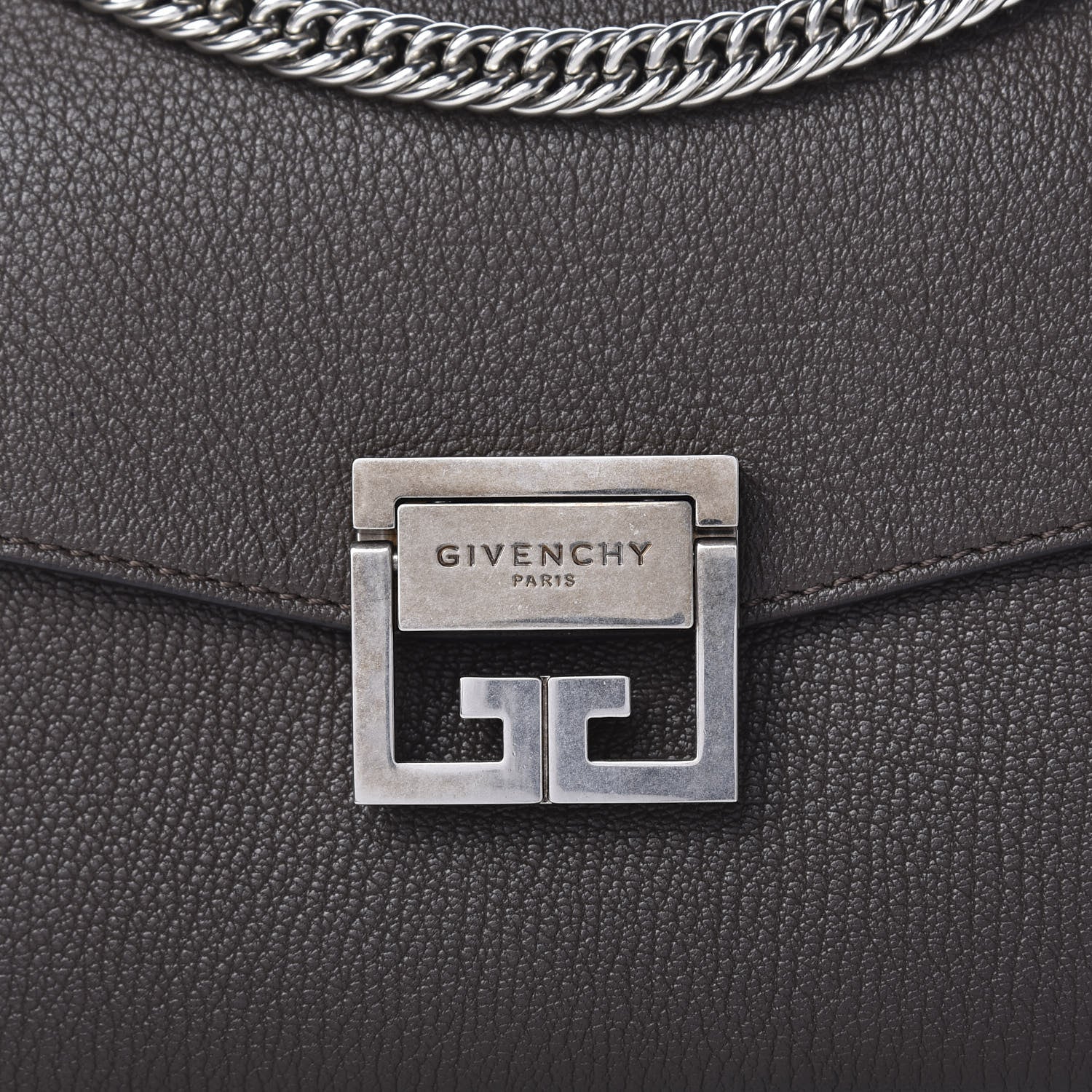 Givenchy Goatskin Small GV3 Shoulder Bag Heather Grey 9 of 9