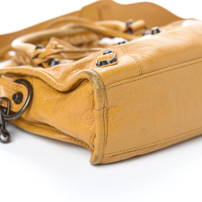 Balenciaga Agneau Classic Hardware Mini City Jaune Moutarde 8 of 9