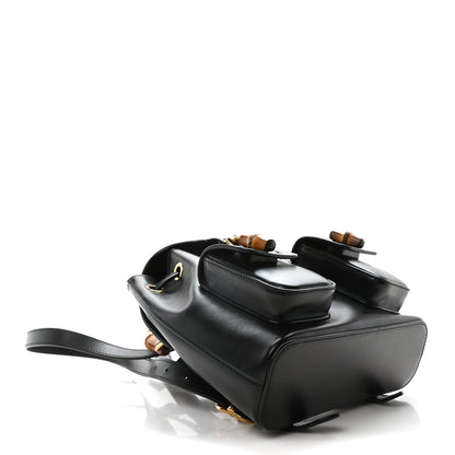 Gucci Calfskin Bamboo Backpack Black 4 of 10