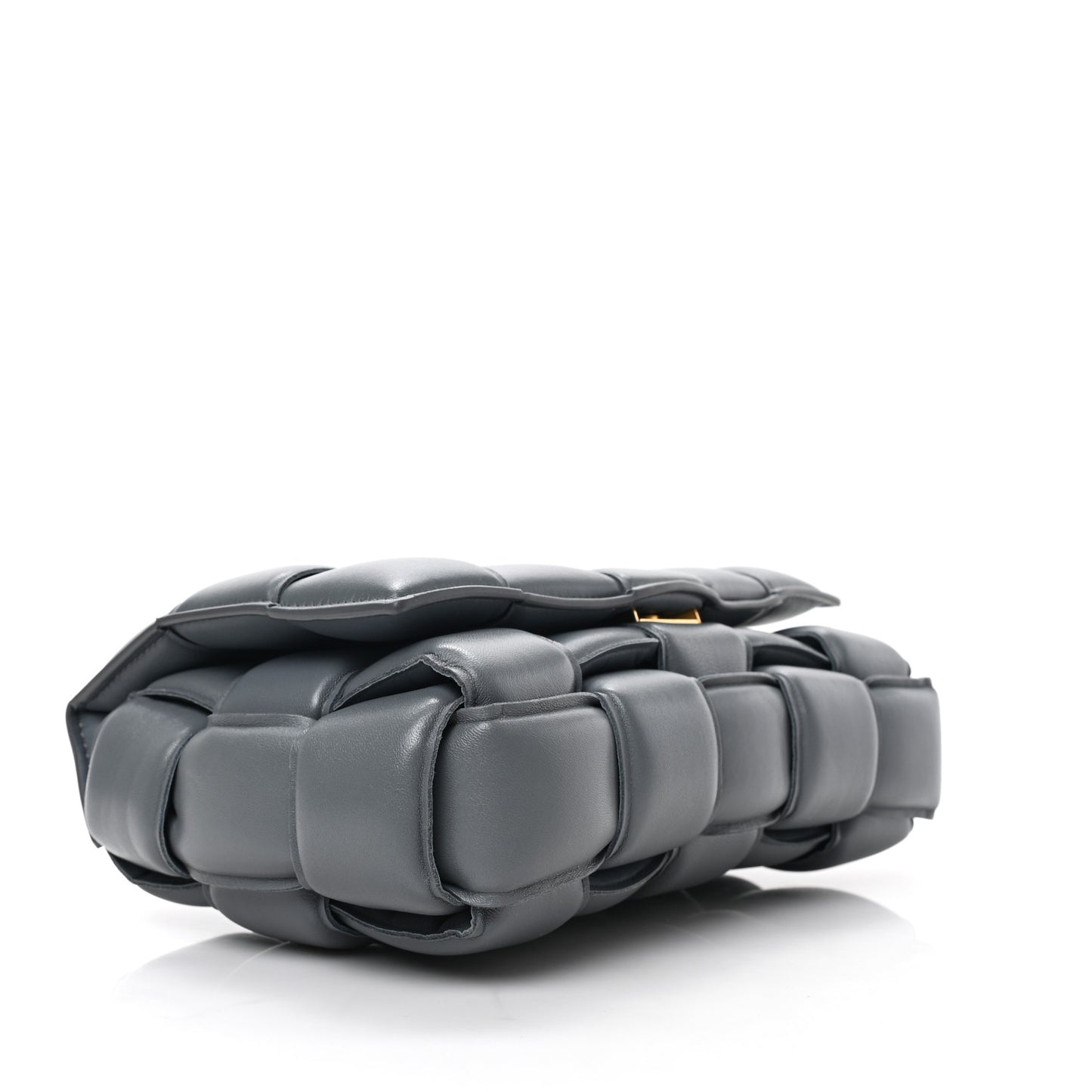 Nappa Maxi Intreccio Padded Cassette Crossbody Bag Thunder