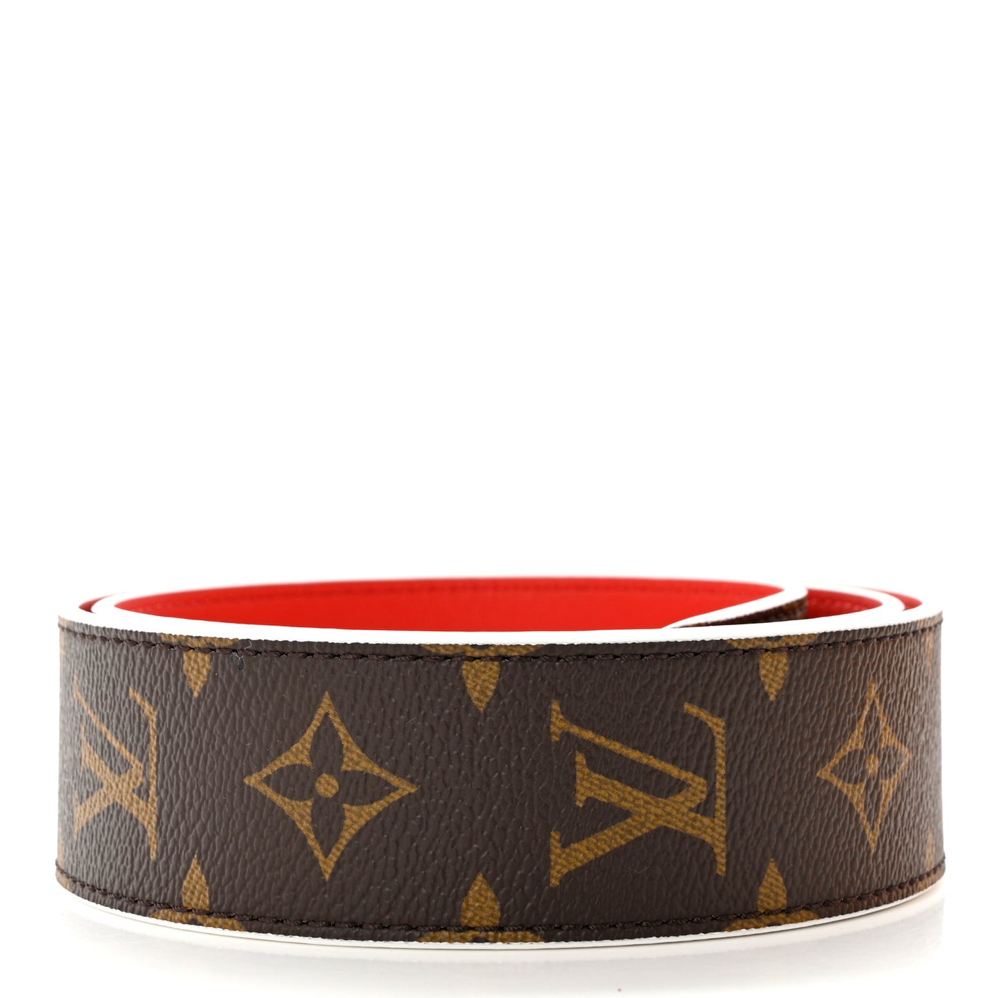 Monogram Bandouliere Shoulder Strap Red