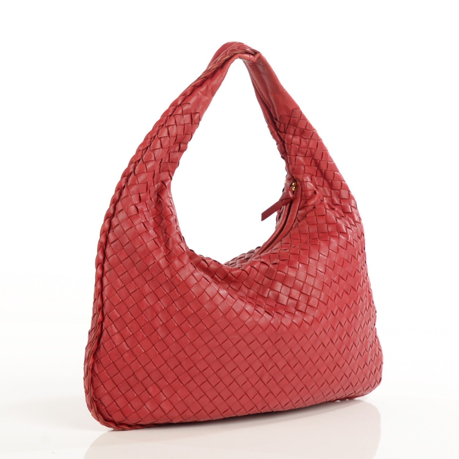Bottega Veneta Nappa Intrecciato Medium Veneta Hobo Carmine 3 of 8